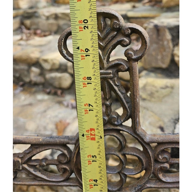 Vintage Cast-Iron Decorative Cross For Sale - Image 12 of 14