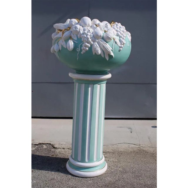 Column in Enameled Ceramic by Tommaso Barbi, Italy, 1970s For Sale - Image 10 of 10