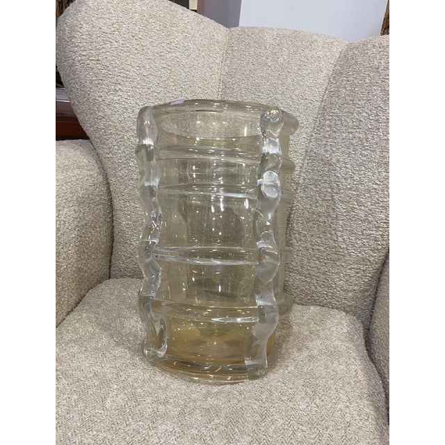 Metal Murano Glass Vase with Pure Gold by Costantini, 1990s For Sale - Image 7 of 12