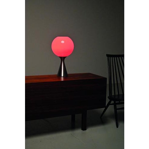 Large Space Age Table Lamp with Glass Shade from Erco For Sale - Image 4 of 13