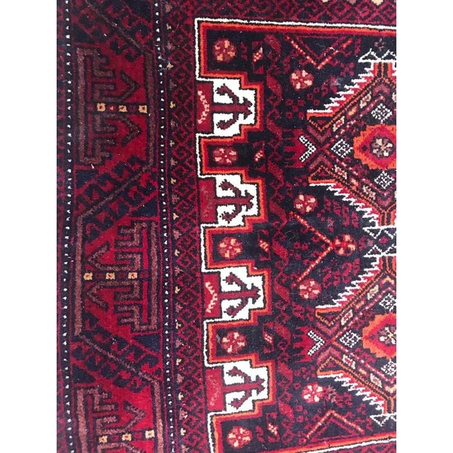 1950s Vintage Turkmen Baluch Afghan Back, 1950s For Sale - Image 5 of 12