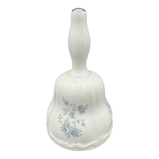 Vintage Johann Haviland Blue Garland Dinner Bell Appx 5.5" For Sale