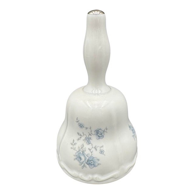 Vintage Johann Haviland Blue Garland Dinner Bell Appx 5.5" For Sale