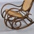 Wood Vintage 1970s Thonet Style Curved Bentwood Rocking Chair With Caning For Sale - Image 7 of 9