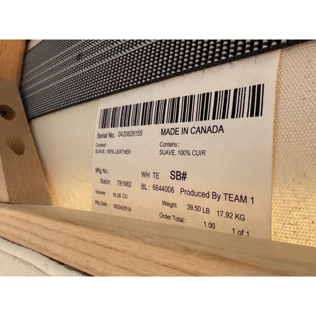 Eq3 Chiara Lounge Leather Chair For Sale - Image 12 of 12