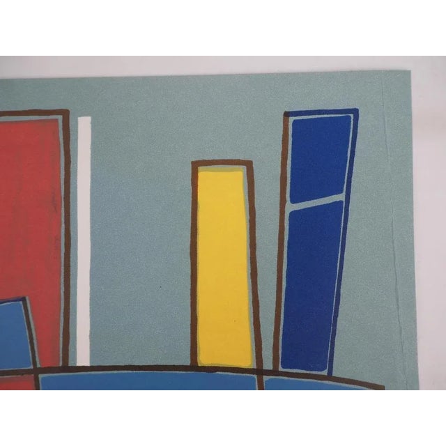 Alberto Magnelli, Blue Composition, Original Lithograph For Sale - Image 3 of 6
