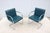 Bauhaus Ludwig Mies Van Der Rohe Brno Tubular Chairs in Blue Leather by Gordon - A Pair For Sale - Image 3 of 18