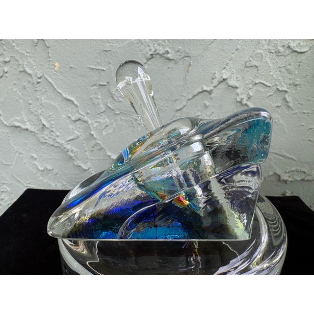 Signed Egerman Studio Art Glass Perfume Bottle, Dated 1994 For Sale In Orlando - Image 6 of 10