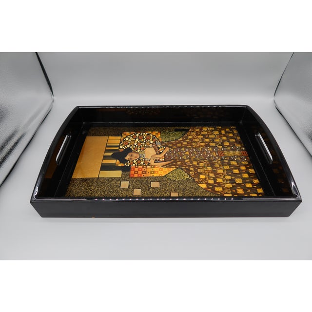 1990s 'Woman in Gold' Gustav Klimt Tray For Sale - Image 10 of 10
