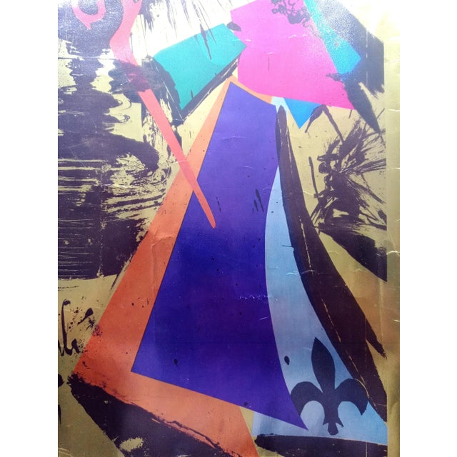 Salvador Dali Original Lithograph on Golden Metallic Paper, signed and dated in the plate, Dali 1969 Extremely Rare...