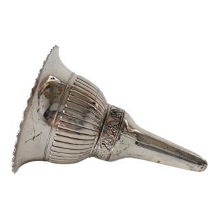 Vintage Silver Plated Vermiel Interior Wine Aerator & Funnel Tudor Rose Oenophil For Sale