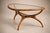 1950s Large “Egg” Coffee Table in Caviúna Wood & Glass by Giuseppe Scapinelli, Brazil, 1950s For Sale - Image 5 of 18