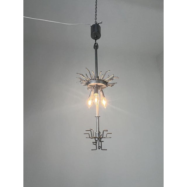 Murano Glass Waterfall Chandelier in the style of Venini, 1960s For Sale - Image 9 of 10