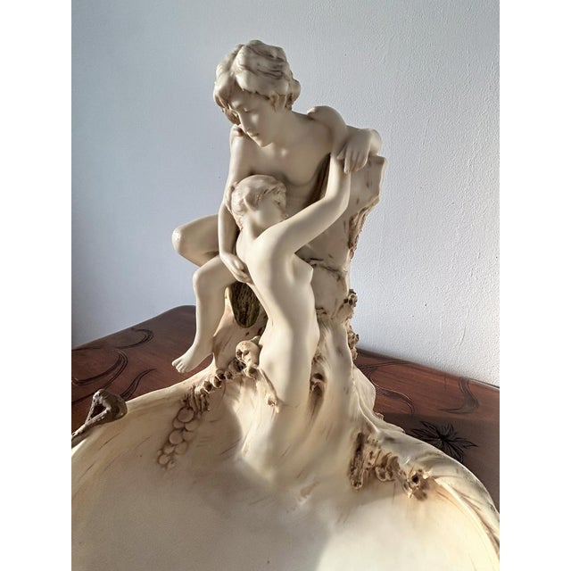 Art Nouveau The Lovers Porcelain Sculpture Group fromRoyal Dux Bohemia, 1910-1920s For Sale - Image 14 of 18