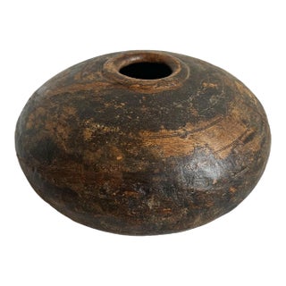 Antique India Wooden Tobacco Container For Sale