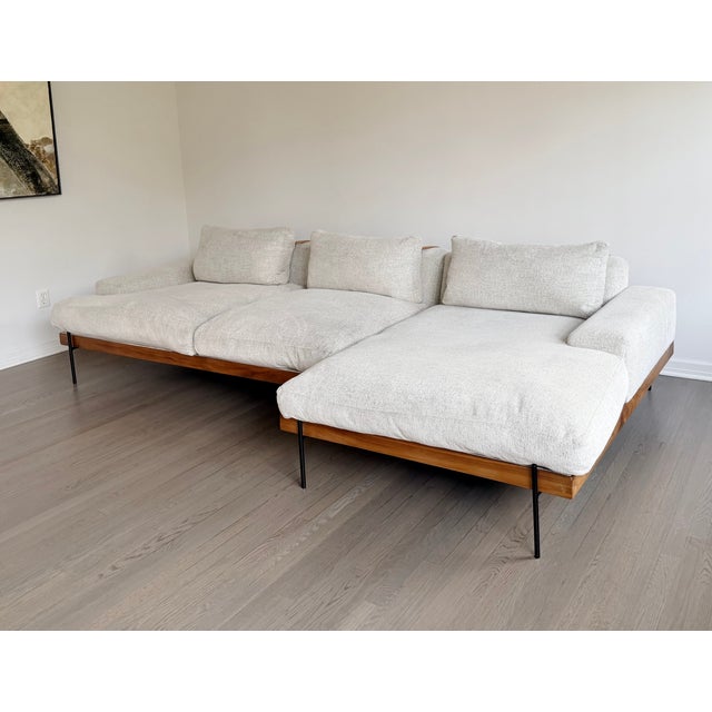 Mid-Century Modern Croft House Rivera Two-Piece Sectional For Sale - Image 3 of 11