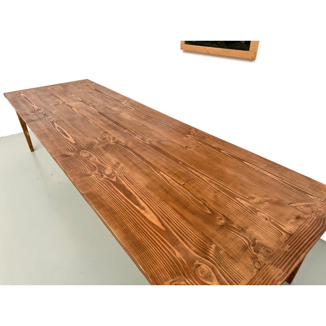Vintage Farmhouse Table in Pine, 1970 For Sale - Image 18 of 18
