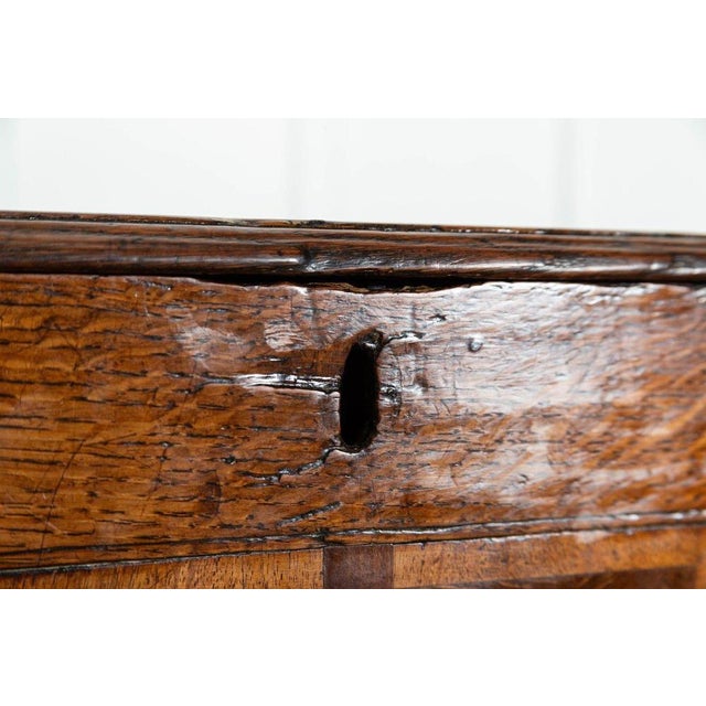 George III English Oak Mule Chest, 1780 For Sale - Image 9 of 17