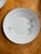 Hutschenreuther China 1950s Set of Eight (8) Hutschenreuther Caribe Dinner Plates 10.5 Inch German Porcelain White Blue Gray Platinum Rim Minimalist For Sale - Image 4 of 7