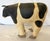 Mid 20th Century Vintage Artisan Crafted Folk Art Canvas Stuffed and Painted Cow Soft Sculpture For Sale - Image 5 of 12