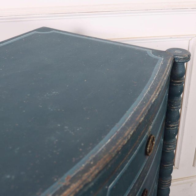 English Bowfront Chest of Drawers For Sale - Image 10 of 11