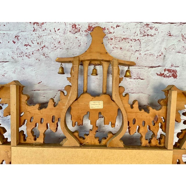 La Barge Chinese Chippendale Style Chinoiserie Pagoda Mirror Giltwood Finish For Sale - Image 13 of 18