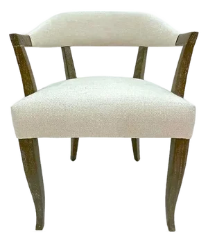 Vintage Upholstered Barrel Back Armchair