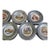 American Revolution Pewter Bicentennial Patriotic Plates 1776-1976 Complete Set For Sale