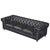 Animal Skin Century Chesterfield Sofa - Slate Leather For Sale - Image 7 of 10