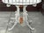 Vintage Rococo-Style Painted Cast-Iron Pedestal Table With Round Glass Top For Sale - Image 9 of 15