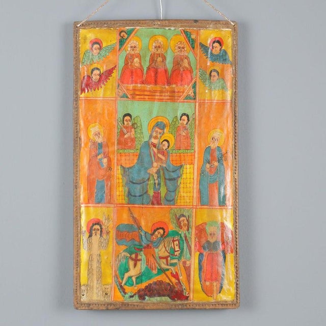 Madonna with Jesus and Saints, Tempera on Panel For Sale - Image 10 of 10