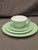 Vintage Mid-Century Modern Hazel-Atlas "Moderntone" Platonite Pastel Dinnerware Set - 16 Pieces (Service for 4) For Sale - Image 11 of 13