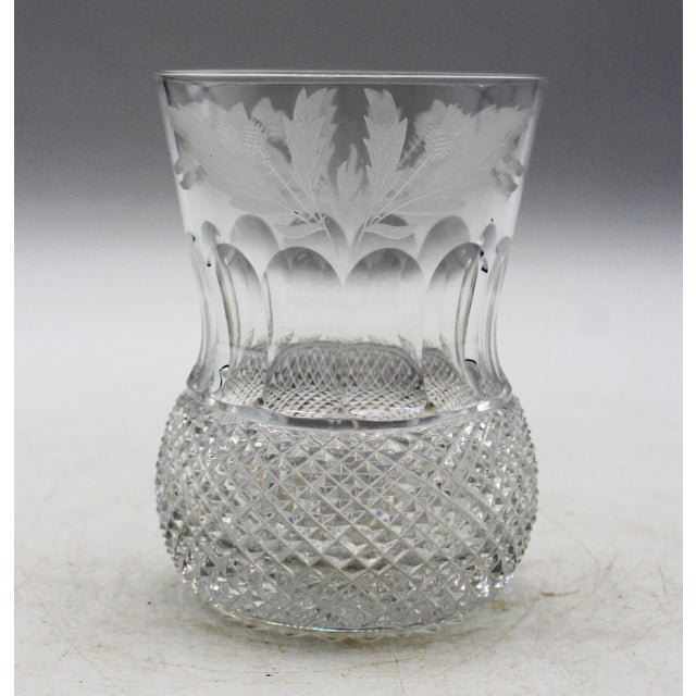 Mid-Century Modern Circa 1950s Scottish Set of 4 Thistle Glasses For Sale - Image 3 of 6