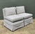 Textile Vintage Ticking Stripe Slipper Chairs - Set of 2 For Sale - Image 7 of 9