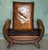 Antique Edwardian Sculptural Leather Scroll End Ottomans, 1910, Set of 2 For Sale - Image 15 of 18