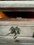 Antique French Louis XVI Style Commode | 1930s Painted Cherrywood Chest of Drawers | Light Gray Distressed Finish For Sale - Image 4 of 12
