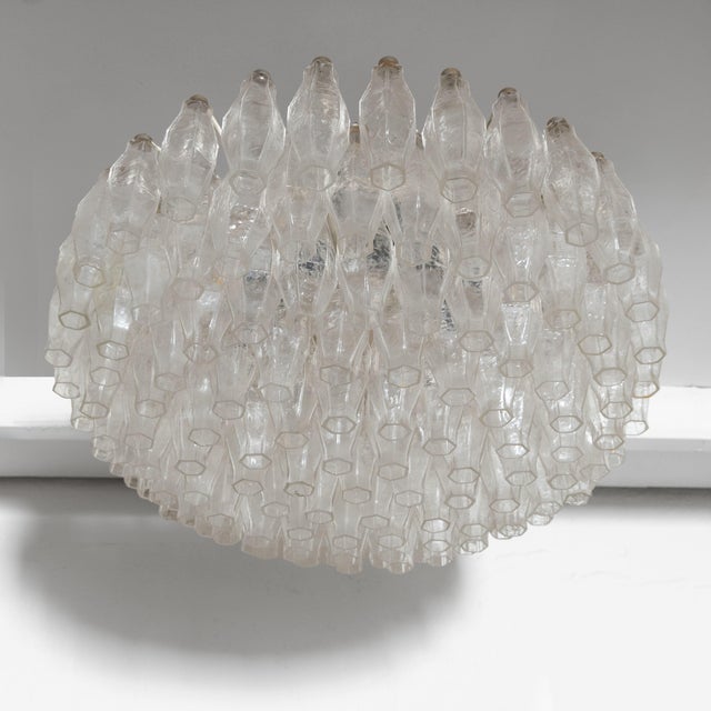 Poliedri Glass Suspension Lamp, 1960s For Sale - Image 12 of 13