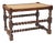 Wood and Rattan Ottoman, 1930s For Sale