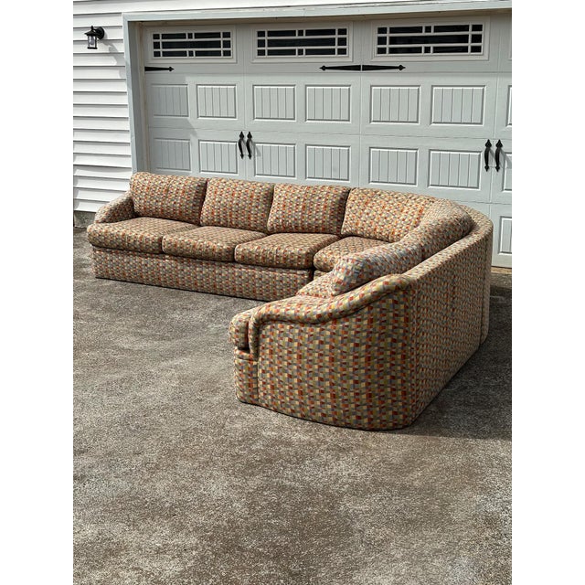 Vintage Thayer Coggin Postmodern Wraparound Sectional For Sale - Image 17 of 18
