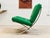 Mid 20th Century Styled After Kelly Green Barcelona Style Chair For Sale - Image 9 of 12
