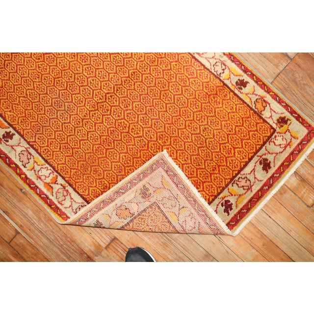 1940s Orange Peel Anatolian Rug For Sale - Image 4 of 18