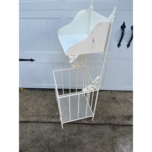 This vintage wrought iron and metal storage rack oozes charm but more importantly holds so many possible uses! In a...
