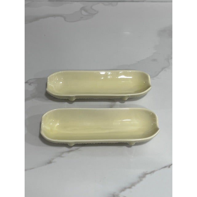 1970s Vintage Patent Pend Ceramic Corn Cob Dish Holder - Set of 2 For Sale - Image 5 of 5