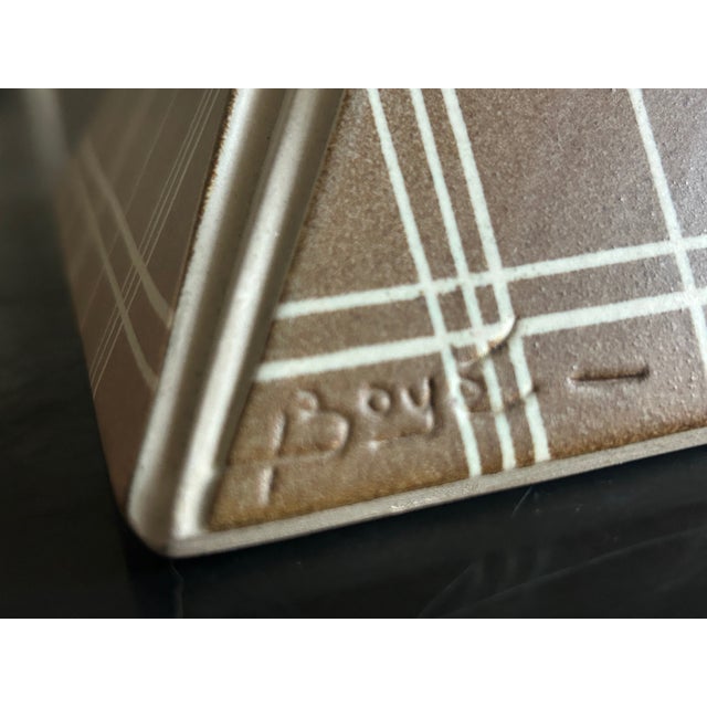 Beige Postmodern Ceramic Box from Boyé, 1980s For Sale - Image 8 of 12