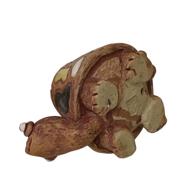 Ceramic Handmade MultiColor Small Ceramic Turtle Figure Display Art For Sale - Image 7 of 9