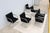 Metal Ludwig Mies Van Der Rohe Brno Tubular Chairs in Black Fabric by Gordon - Set of 6 For Sale - Image 7 of 18