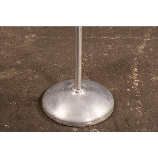 Metal Mid 20th Century Industrial Aluminum Coat Rack Stand For Sale - Image 7 of 7