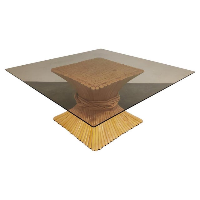 Bamboo Coffee Table from McGuire, 1980s For Sale - Image 11 of 11