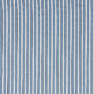 Sample - Schumacher Antique Ticking Stripe Fabric in Bleu For Sale