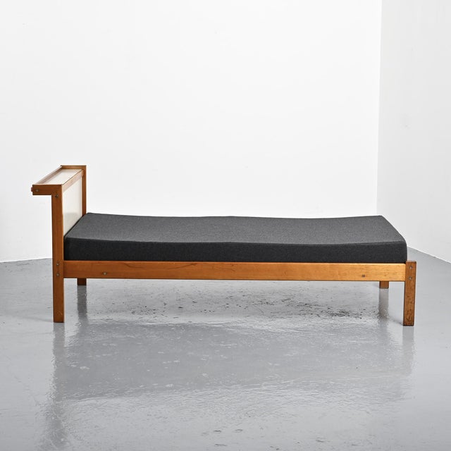 1960s Mahogany Bed with Tigette System by André Sornay, 1960 For Sale - Image 5 of 14